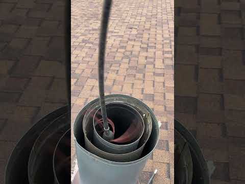 How To Clean A Fireplace Chimney #shorts #fireplace #diy #chimneysweep