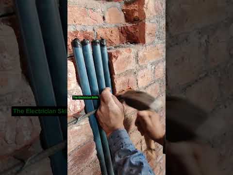 Electrical wall piping | house piping wiring #youtubeshorts #shorts