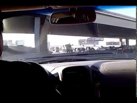 Driving on Interstate 15 in Las Vegas NV 10-8-2013