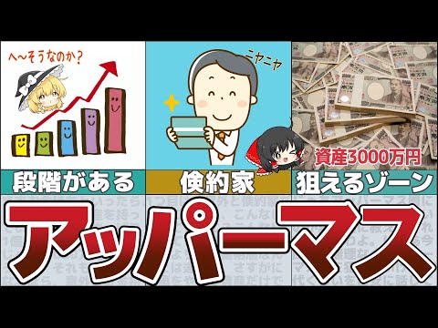 【ゆっくり解説】まずはアッパーマスから狙え！資産3000万円を最速で増やす方法【貯金 節約】