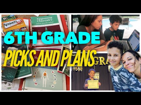 6th grade curriculum picks and Plans