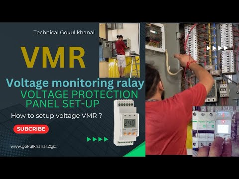 Single phase VMR setup | voltage monitoring relay panel installations | electric voltage protection