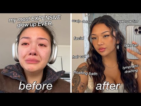 SPENDING $1000 TO GLOW UP (EXTREME 24 HOUR TRANSFORMATION)