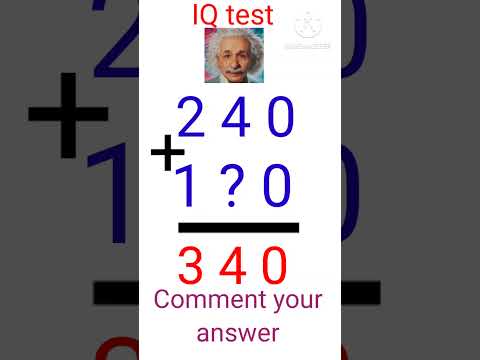 IQ test || #math #quizgame #quiz #mathematics #gkquestion