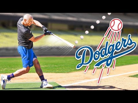 Off-Season Hitting Workout at Dodger Stadium | Mookie Betts