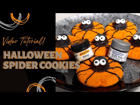 Halloween Spider Cookies (Peanut Butter Cookie Recipe)!