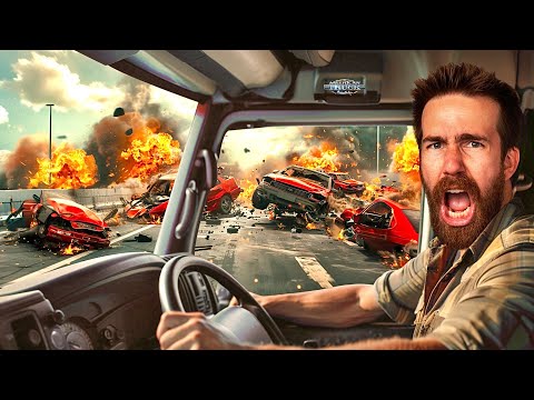 WHO GAVE THIS MAN A LICENSE TO DRIVE?! - American Truck Simulator