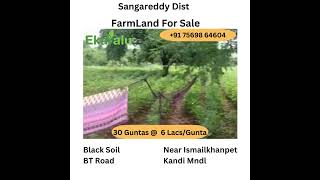 30 Guntas Farmland for sale.