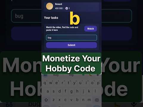 Monetize Your Hobby Tapswap code Tapswap monetize your hobby Code Tapswap code today