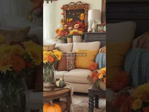 Vintage Shabby Chic Fall Farmhouse Interior Design Ideas  #homedecor #fallfarmhouse #falldecor