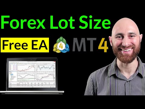 💲📈 Easily Calculate Forex Lot Position Size. Free MT4 EA