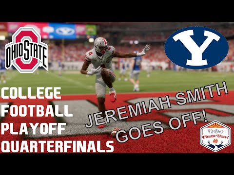 Jeremiah Smith Breaks Records! | BYU vs Ohio State In The Quarterfinals Of The CFP: Simulation