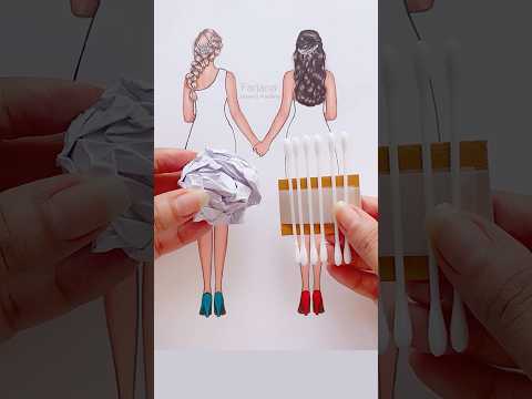 👗✨Painting Hacks || satisfying art #painting #art #shorts