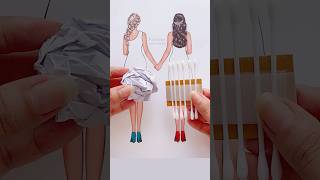 👗✨Painting Hacks || satisfying art #painting #art #shorts