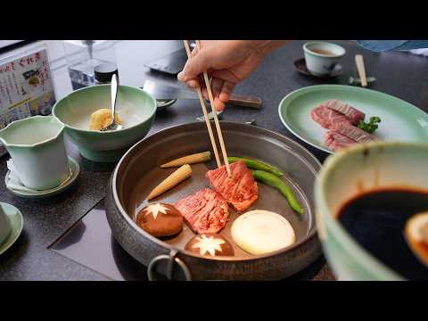 Delicious Wagyu Hotpot in Kyoto Japan