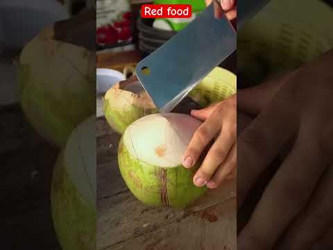 Easy coconut cutting #coconut #streetfood #food #fruit #coconutcuttingskills #cuttingskills