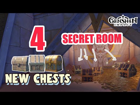 4 NEW UPDATED CHESTS in Desert of Hadramaveth How to: Ancient Stone Key | Genshin Impact ALL CHESTS