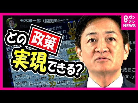 『年収103万円の壁撤廃』『トリガー条項凍結解除』『消費税5％』　政局の鍵を握る「国民民主党」　玉木代表は公約に掲げた政策をどこまで実現できるか【青山氏が解説】〈カンテレNEWS〉