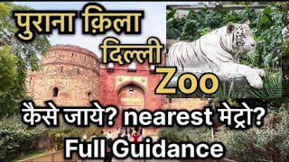 Delhi Zoo Kaise Jaye How to Reach Delhi Zoo Nearest Metro Station Purana qila near metro