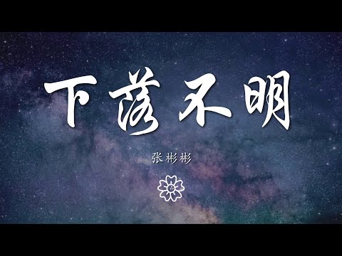 張彬彬 - 下落不明『只怕你已經下落不明』【動態歌詞Lyrics】