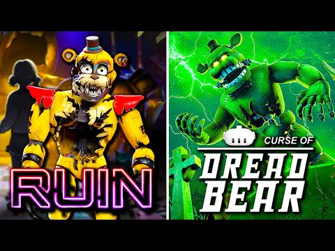 FNAF RUIN DLC & FNAF VR Curse of Dreadbear DLC | Full Game Walkthrough | No Commentary