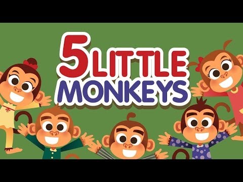 Five Little Monkeys Jumping on the Bed • Nursery Rhymes Song with Lyrics • Cartoon Kids Songs