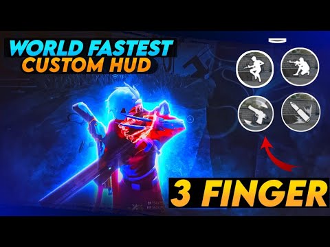 TOP 3 BEST CUSTOM HUD FREE FIRE 3 FINGER CLAW | BETTER THAN PC PLAYERS | THREE FINGER CUSTOM HUD