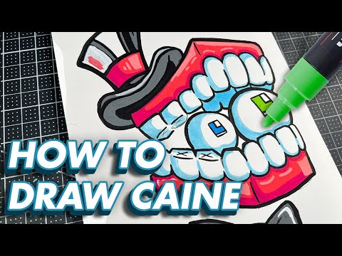 Drawing Caine With Posca Markers Live! 🔴 Digital Circus