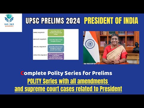 President of India | Polity Free Series For Prelims | UPSC 2024