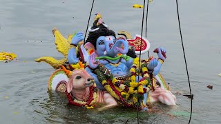 Ganesh Nimajjanam 2023 | 8th day Ganpati Visarjan in Tank Bund | ganesh immersion 2023 Hussain Sagar