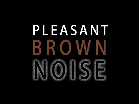 Pleasant Brown Noise | Smooth Analog Tape | Black Screen for Sleep | 3h