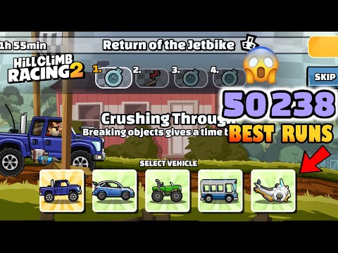 Hill Climb Racing 2 – 😱 50,238 points in RETURN OF THE JETBIKE Team Event (BEST RUNS)