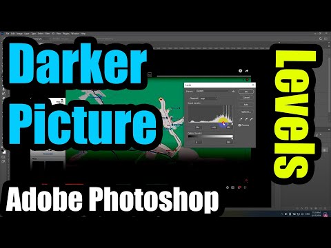 How to make a picture Darker (Photoshop, Levels)