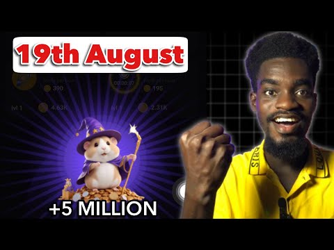 How To UNLOCK 19th August Hamster Daily Combo Cards Today  and CLAIM your 5MILLION HAMSTER COIN