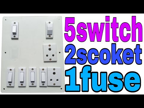 5switch 2socket 1fuse waring 5 switch 2 socket 1 fuse connection board connection