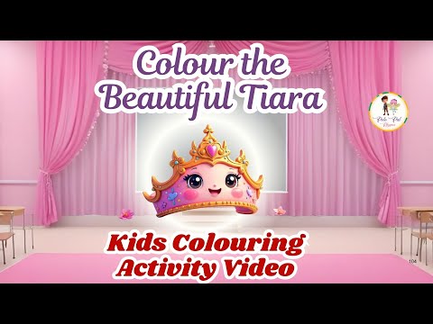 🎨✨ Color a Beautiful Tiara with Miss Fair Pinky 👑 | Fun Coloring for Kids | Polo Pal Rhymes