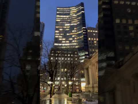 New York City 5th Avenue, January 2024. NY Public Library - A. Schwarzman Building at Bryant Park