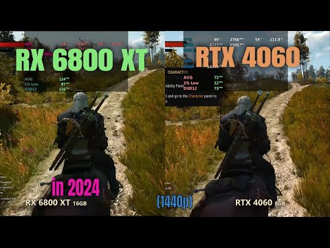 RTX 4060 vs RX 6800 XT - 1440p gaming 2024