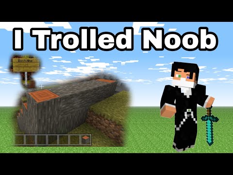 Trolling Noob! Minecraft 😂 #shorts #minecraftshorts #youtubeshorts #ytshorts #viralshorts