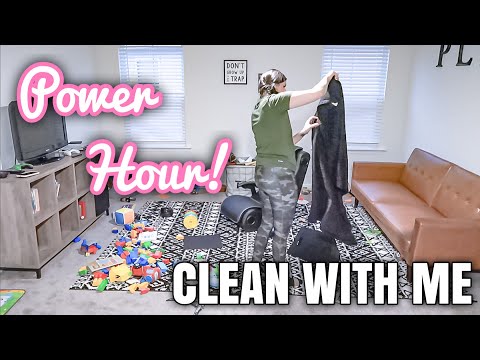 POWER HOUR CLEAN WITH ME | SPEED CLEANING | REAL LIFE MESS | COMPLETE DISASTER CLEANING