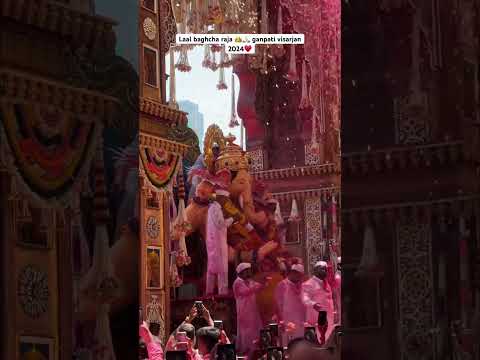 Laal baghcha raja 2024 👑 Ganpati visarjan 🙏🏻 #ganpati #mumbai  @YouTubeIndia