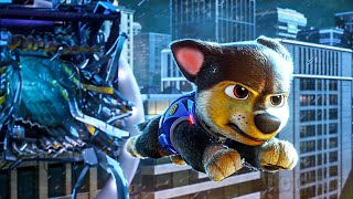 ALL the BEST Scenes with CHASE | Paw Patrol Movies Compilation ⚡ 4K