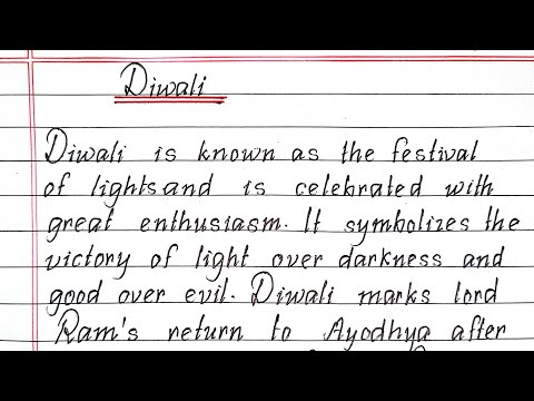 Essay on Diwali in English || My Favourite Festival || Writeology TV