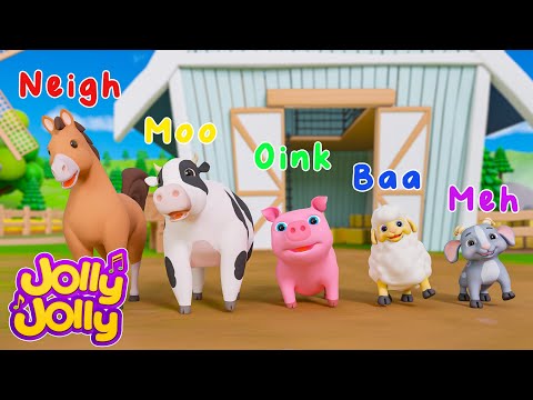 The animals on the farm, Three little kittens + More | Farm Animals Songs