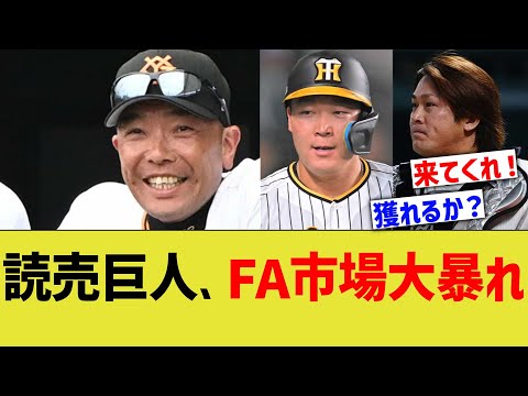 読売巨人、FA市場大暴れww