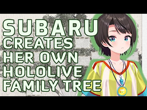 [hololive] Subaru is Having Fun Making Her Hololive Family Tree