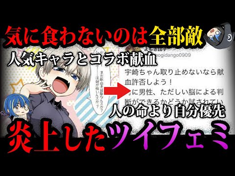 【ゆっくり解説】自己中すぎて大炎上。酷すぎて炎上したツイフェミ事件５選