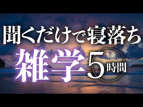 【睡眠導入】聞くだけで寝落ち雑学5時間【合成音声】