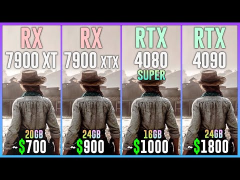 RX 7900 XT vs RX 7900 XTX vs RTX 4080 SUPER vs RTX 4090 - Test in 20 Games