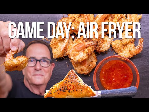 EASY AND DELICIOUS AIR FRYER RECIPES FOR SUNDAY FOOTBALL | SAM THE COOKING GUY